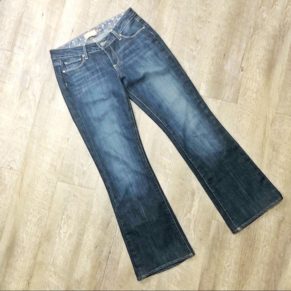 PAIGE Laurel Canyon Lowrise Boot Cut Jeans Dark Wash Size 29